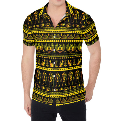 Ancient Egyptian Pattern Print Men's Shirt