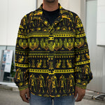 Ancient Egyptian Pattern Print Men's Shirt Jacket