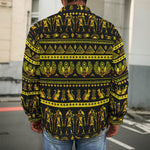 Ancient Egyptian Pattern Print Men's Shirt Jacket