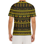 Ancient Egyptian Pattern Print Men's Short Sleeve Rash Guard