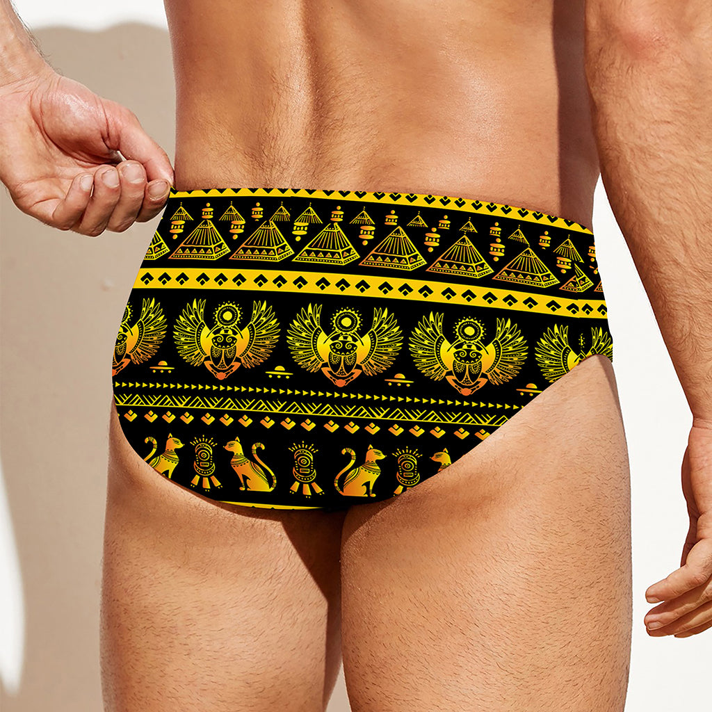 Ancient Egyptian Pattern Print Men's Swim Briefs