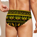 Ancient Egyptian Pattern Print Men's Swim Briefs