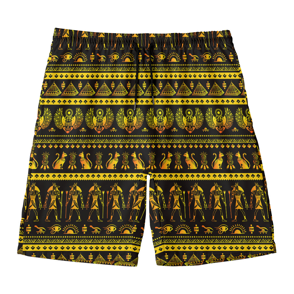 Ancient Egyptian Pattern Print Men's Swim Trunks