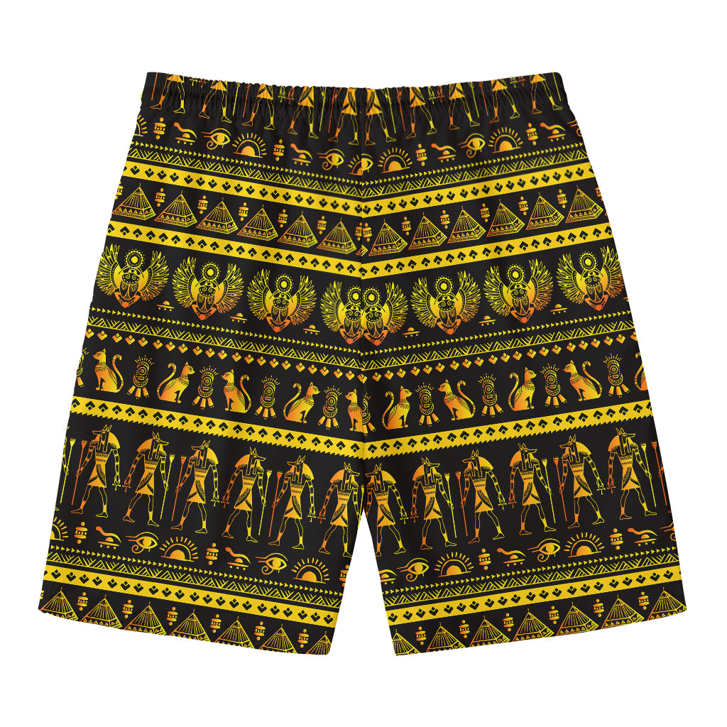 Ancient Egyptian Pattern Print Men's Swim Trunks