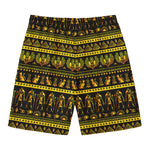 Ancient Egyptian Pattern Print Men's Swim Trunks