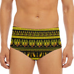 Ancient Egyptian Pattern Print Men's Triangle Swim Briefs