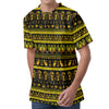 Ancient Egyptian Pattern Print Men's Velvet T-Shirt