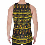 Ancient Egyptian Pattern Print Men's Velvet Tank Top