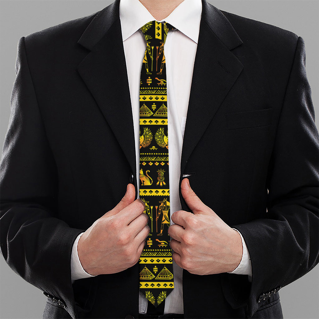 Ancient Egyptian Pattern Print Necktie