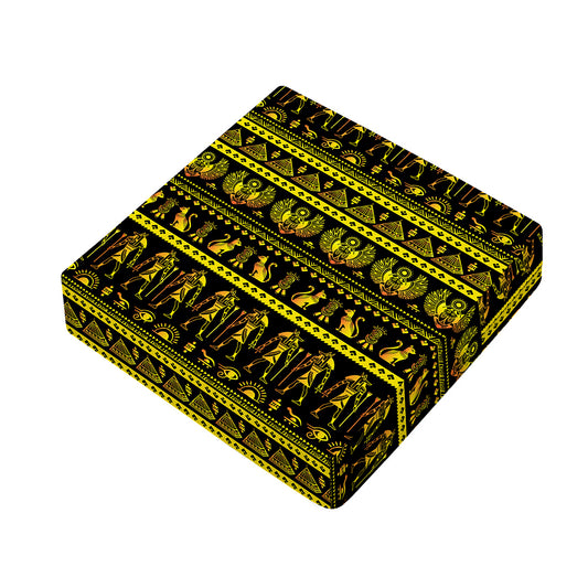 Ancient Egyptian Pattern Print Outdoor Seat Cushion Cover