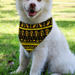 Ancient Egyptian Pattern Print Over The Collar Dog Bandana