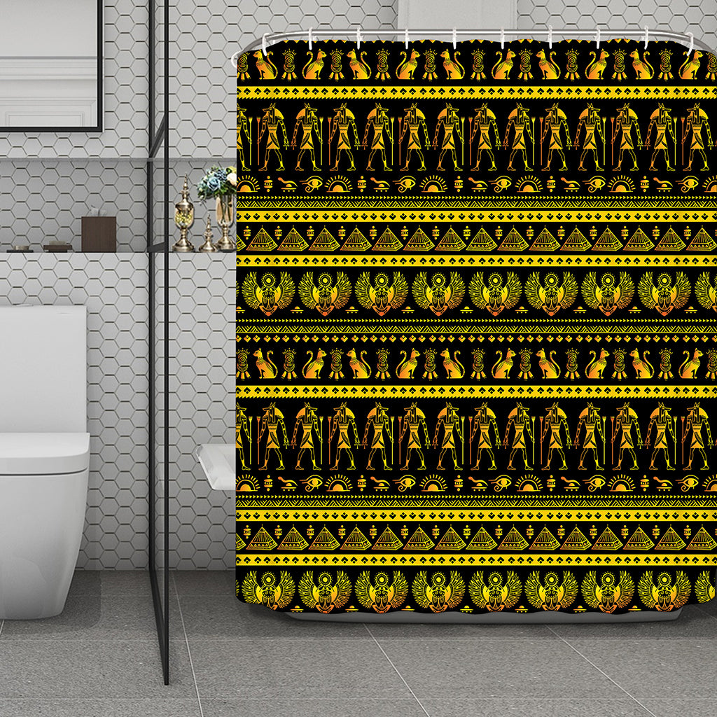 Ancient Egyptian Pattern Print Polyester Shower Curtain