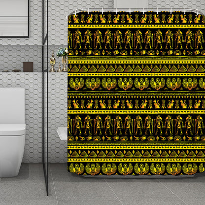 Ancient Egyptian Pattern Print Polyester Shower Curtain