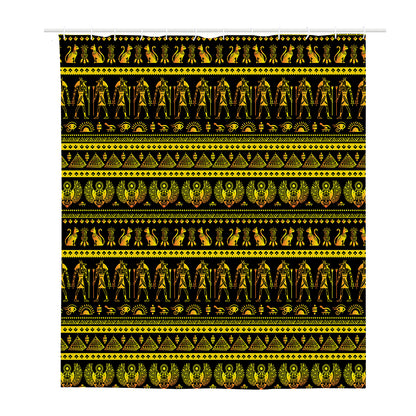 Ancient Egyptian Pattern Print Polyester Shower Curtain
