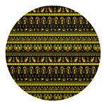 Ancient Egyptian Pattern Print Round Blanket