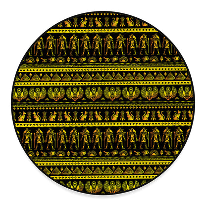 Ancient Egyptian Pattern Print Round Floor Mat