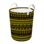 Ancient Egyptian Pattern Print Round Laundry Basket