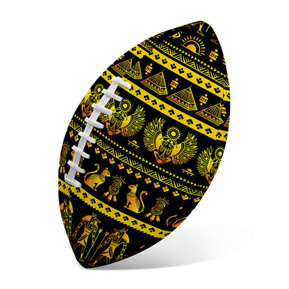 Ancient Egyptian Pattern Print Rugby Ball