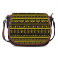 Ancient Egyptian Pattern Print Saddle Bag