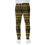 Ancient Egyptian Pattern Print Scuba Joggers