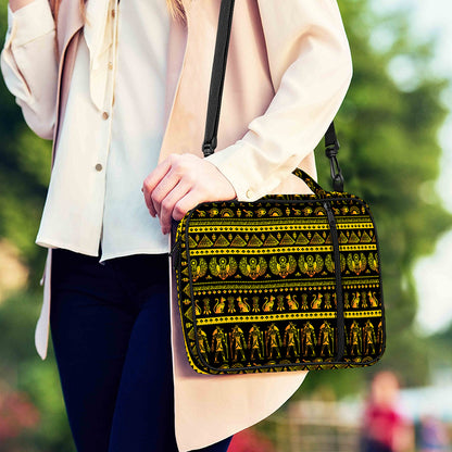 Ancient Egyptian Pattern Print Shoulder Strap Bible Bag