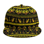 Ancient Egyptian Pattern Print Snapback Cap