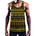 Ancient Egyptian Pattern Print Men's Workout Tank Top