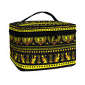 Ancient Egyptian Pattern Print Travel Makeup Bag