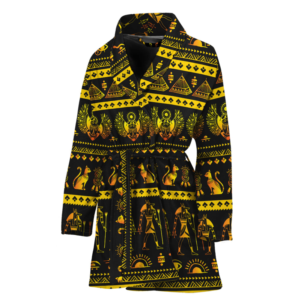 Ancient Egyptian Pattern Print Women's Bathrobe