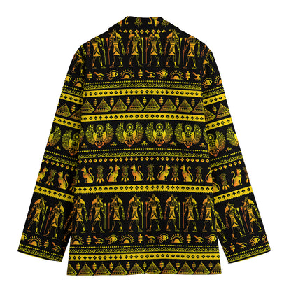 Ancient Egyptian Pattern Print Women's Blazer