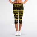 Ancient Egyptian Pattern Print Women's Capri Leggings