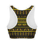 Ancient Egyptian Pattern Print Women's Sports Bra