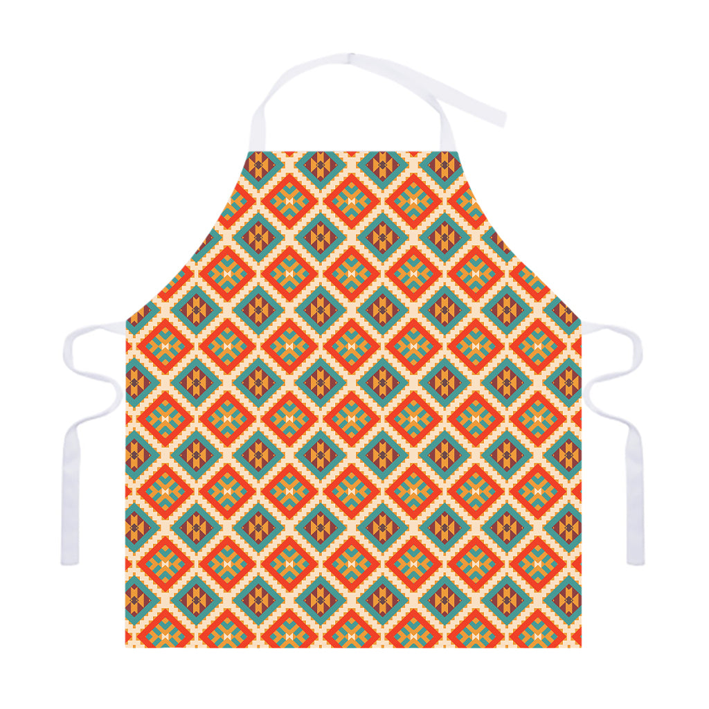 Ancient Geometric Navajo Print Adjustable Apron