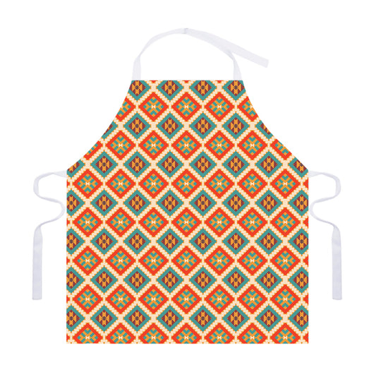 Ancient Geometric Navajo Print Adjustable Apron