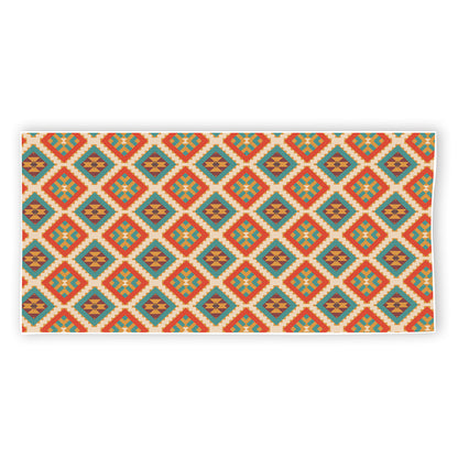 Ancient Geometric Navajo Print Beach Towel