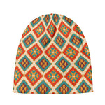 Ancient Geometric Navajo Print Beanie