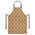 Ancient Geometric Navajo Print Bib Apron With Pocket