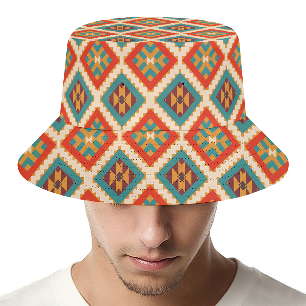 Ancient Geometric Navajo Print Bucket Hat
