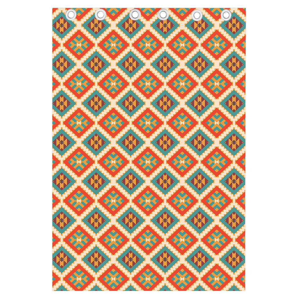 Ancient Geometric Navajo Print Curtain