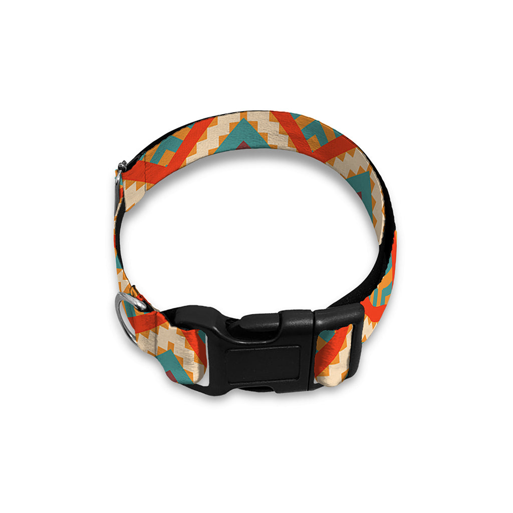 Ancient Geometric Navajo Print Dog Collar