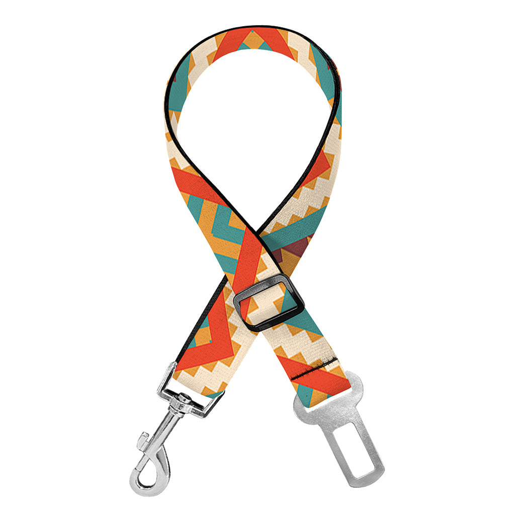 Ancient Geometric Navajo Print Dog Seat Belt