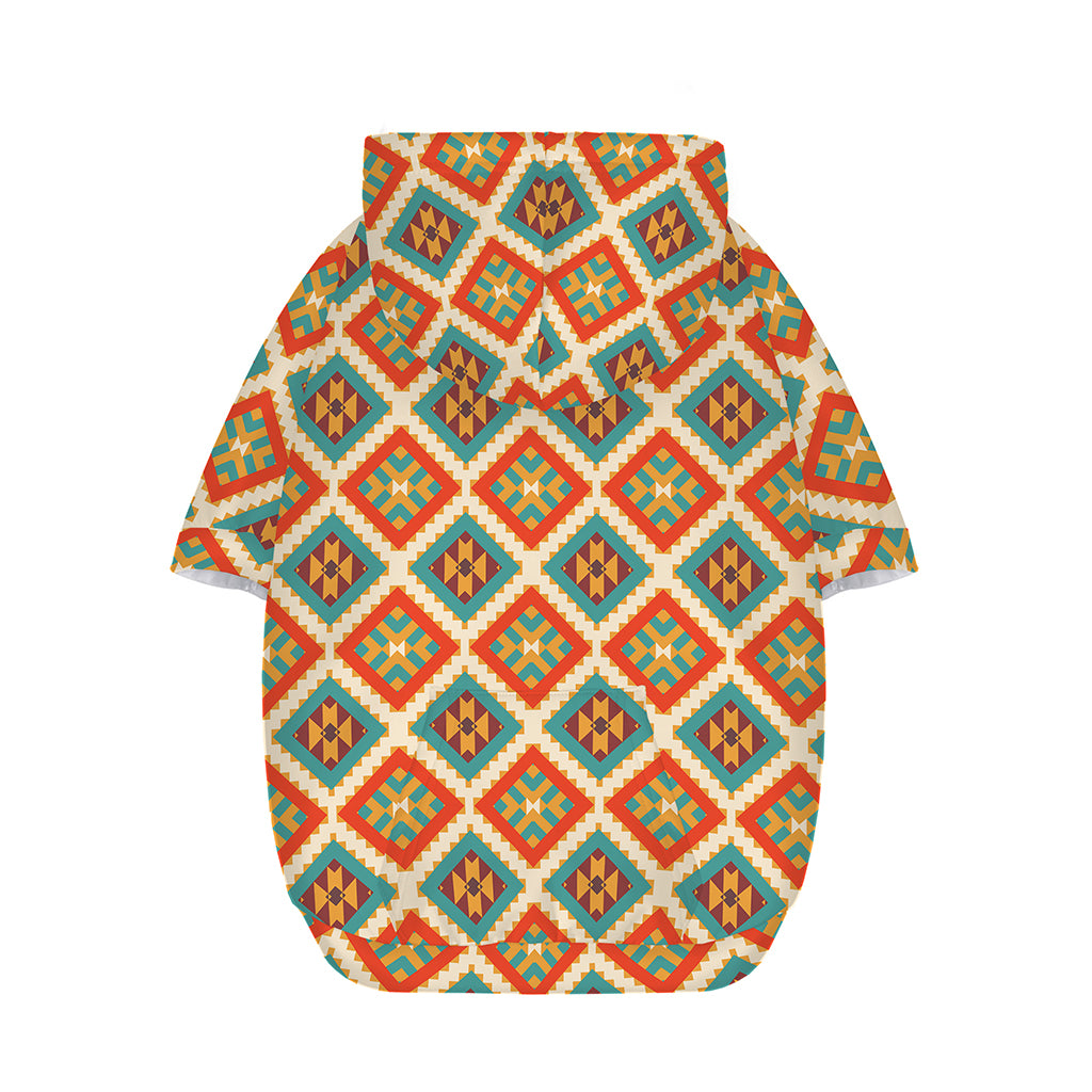 Ancient Geometric Navajo Print Dog Zip Up Hoodie