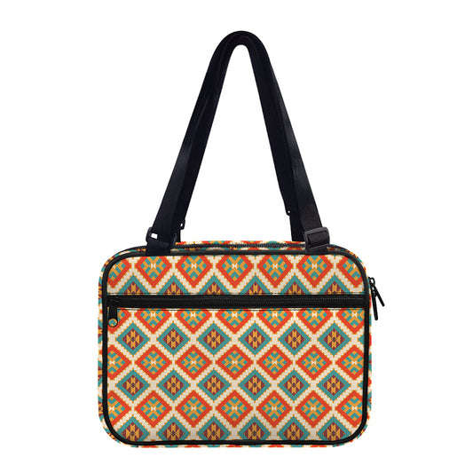 Ancient Geometric Navajo Print Double Strap Bible Bag