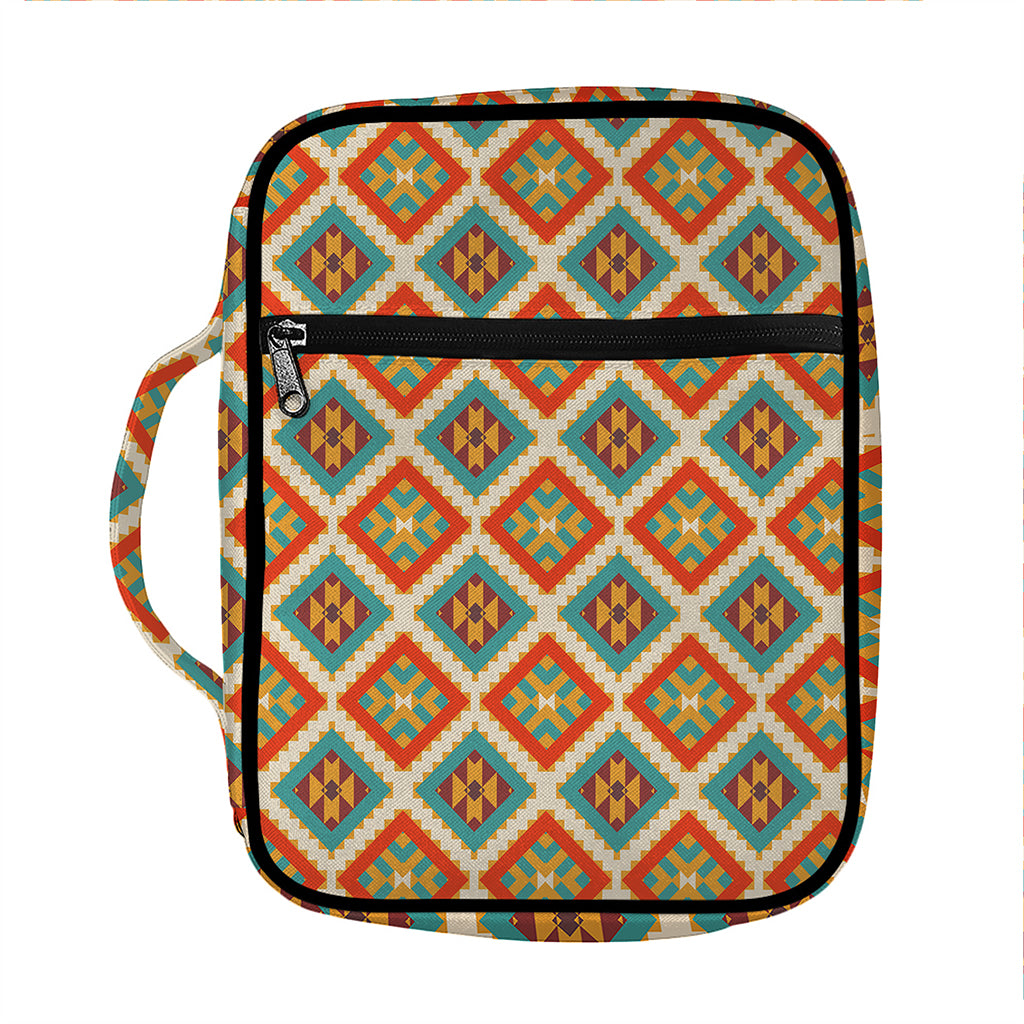 Ancient Geometric Navajo Print Front Pocket Bible Bag