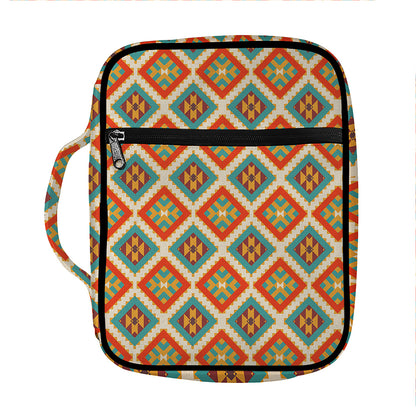 Ancient Geometric Navajo Print Front Pocket Bible Bag