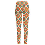 Ancient Geometric Navajo Print High-Waisted Pocket Leggings