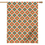 Ancient Geometric Navajo Print House Flag