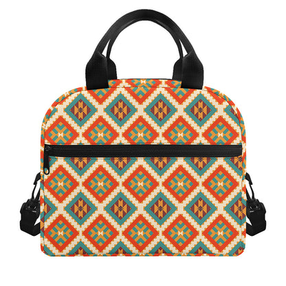Ancient Geometric Navajo Print Insulated Lunch Bag