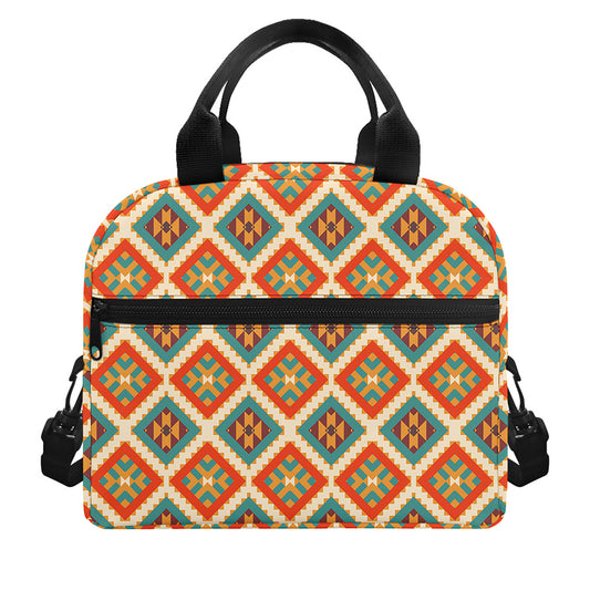 Ancient Geometric Navajo Print Insulated Lunch Bag