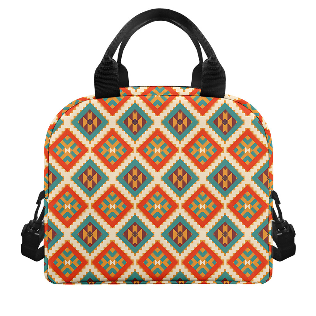 Ancient Geometric Navajo Print Insulated Lunch Bag